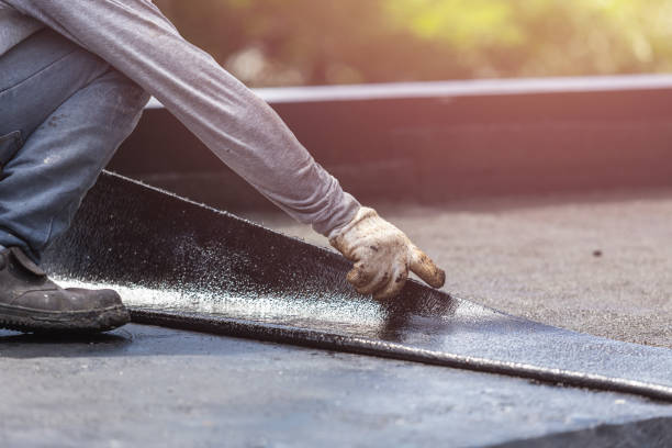 Professional Waterproofing technician working in Columbus, NJ